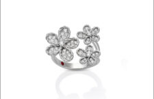 Anello Jasmine in oro bianco