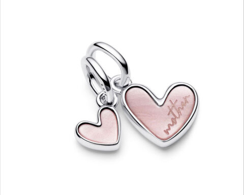 Charm pendente Unione di Cuori Mamma e Figlia di Pandora