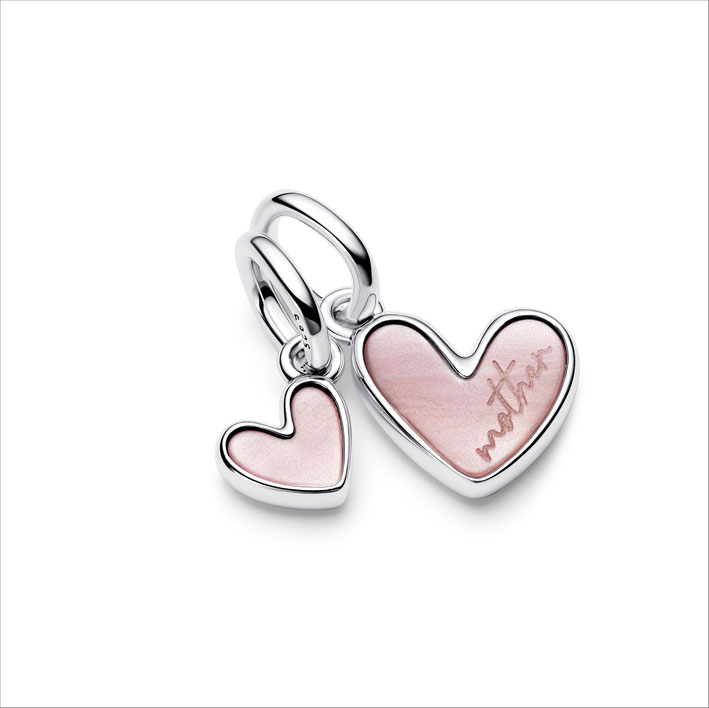 Charm pendente Unione di Cuori Mamma e Figlia di Pandora