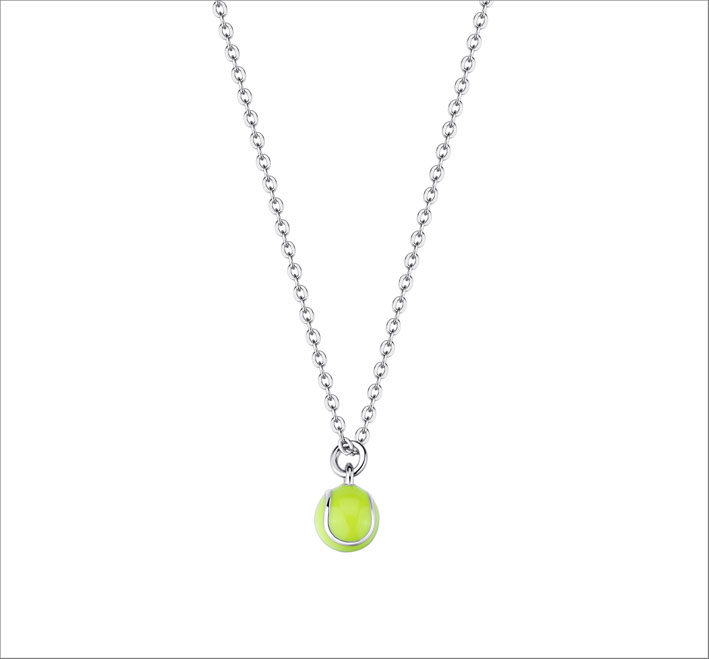 Tennis Jewelry with Rosato 3 Collana pallina da tennis