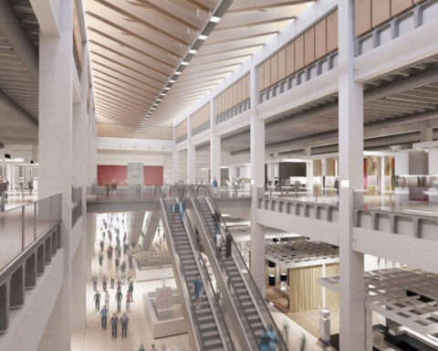 Rendering del nuovo padiglione di Fiera Vicenza
