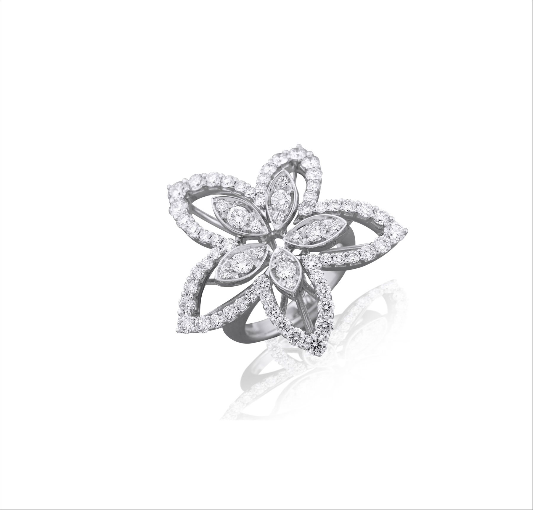 Haute Joaillerie avec Flower by Picchiotti 2 Anello con diamanti per 2,35 carati