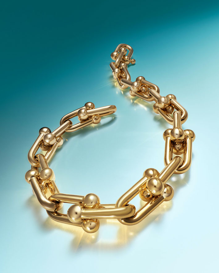 Nouveaux bijoux Tiffany HardWear 4 Bracciale in oro giallo Tiffany