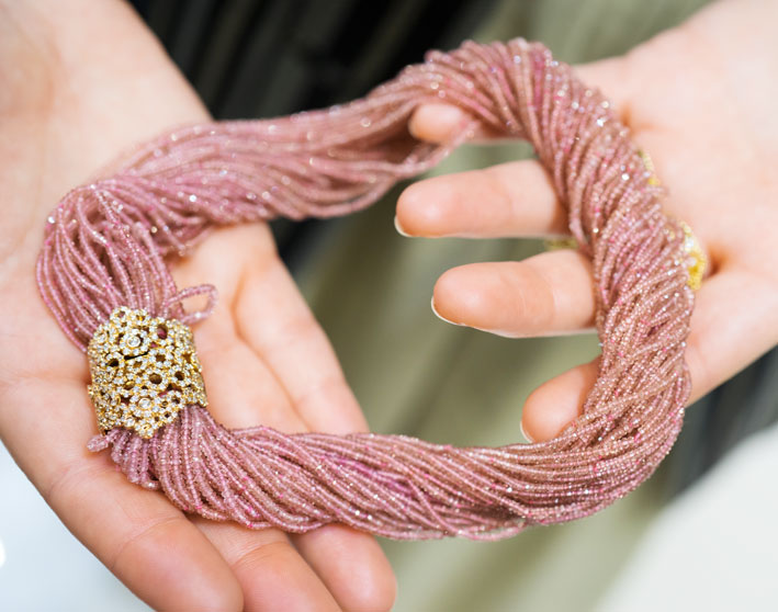 Roberto Coin Edler Schmuck 2 Collana con perle di rubellite. Copyright: gioiellis.com