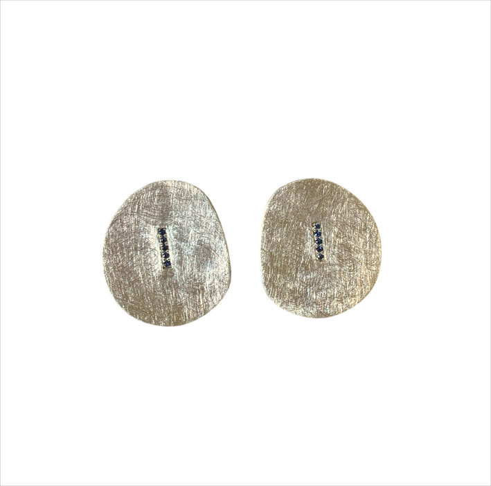 Belleke con le gemme 2 Orecchini in argento e zaffiro