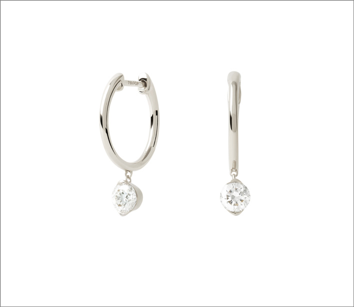 Oro y diamantes cultivados en laboratorio de PdPaola 3 Orecchini in oro bianco e diamanti di laboratorio