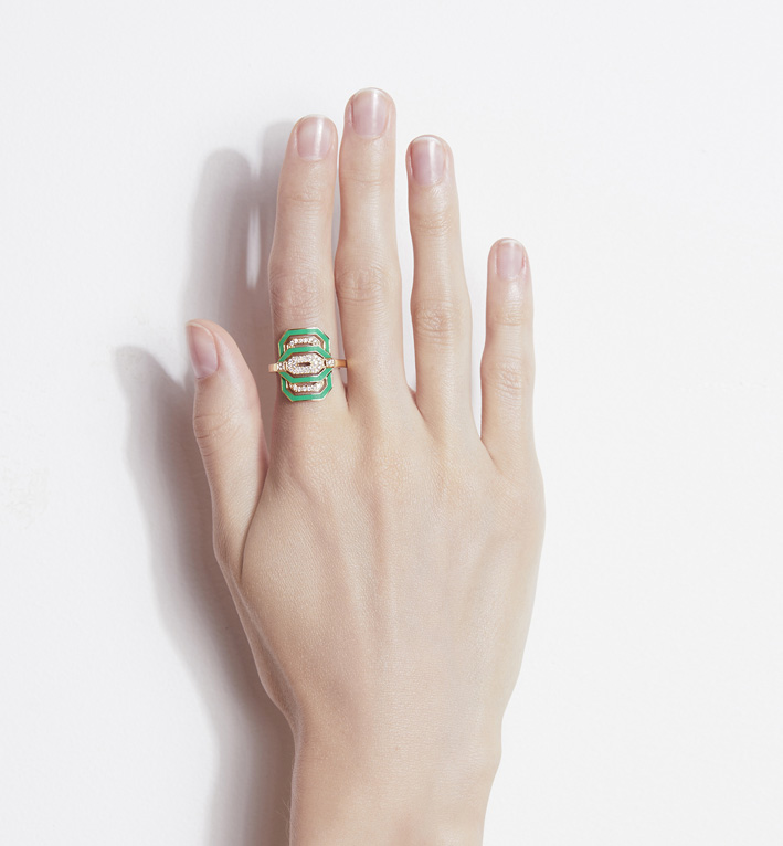 Jewelry by Statement 4 Anello Petite My Way personalizzabile con smalto colorato in oltre mille sfumature Pantone