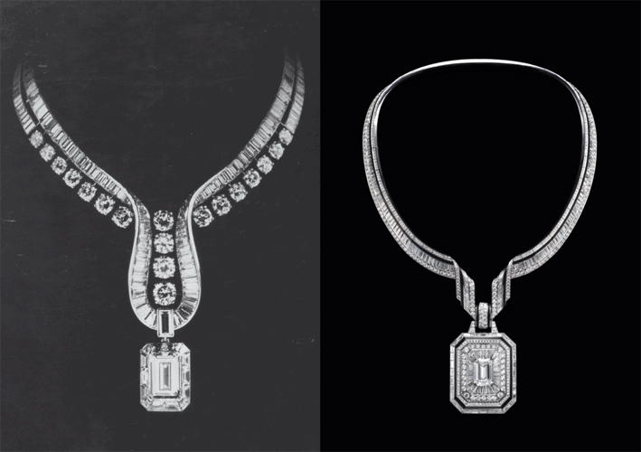 Boucheron Haute Joaillerie in vier Teilen 1 Collana The Adress e il modello originale