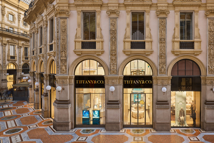 Boutique Tiffany in Galleria Vittorio Emanuele, Milano