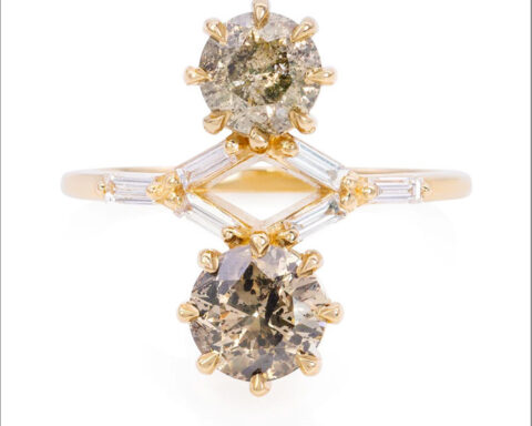 Vale Jewelry, anello con diamanti salt & pepper