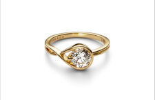 Anello Infinite in oro 14k con diamante creato in laboratorio da 1 carato
