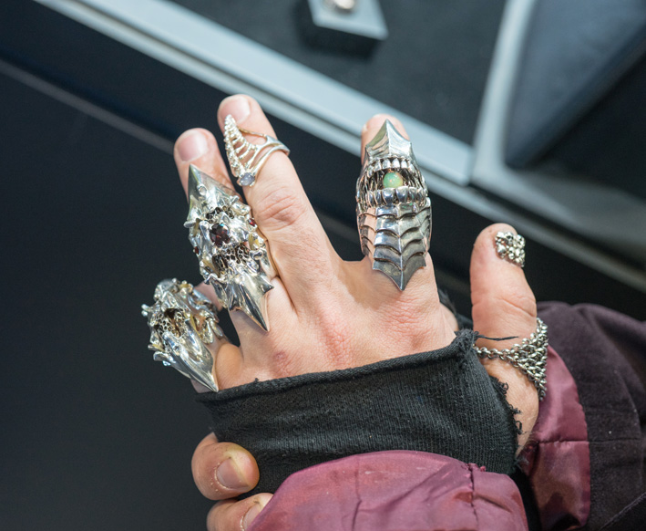 I gioielli rock di Lucas Hage 2 Anelli in argento. Copyright: gioiellis.com