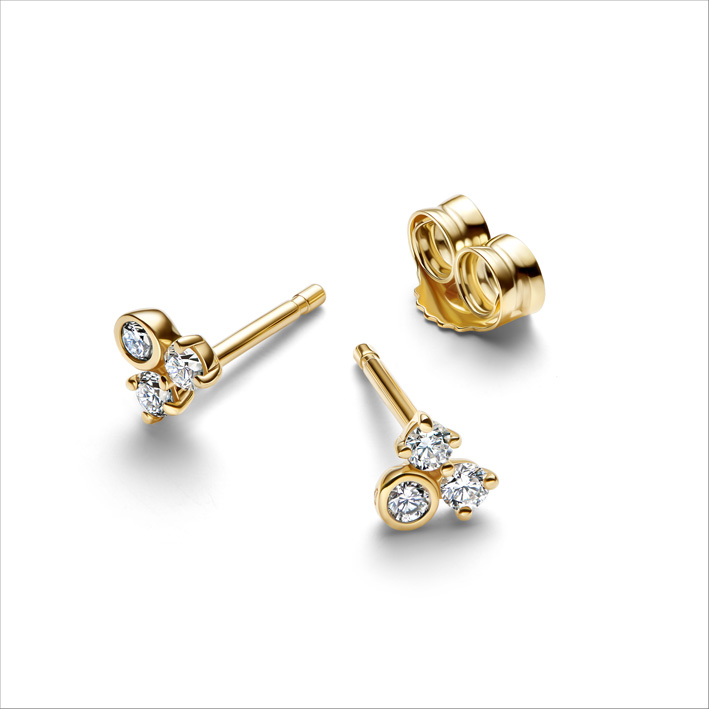 Diamantes cultivados en laboratorio de Pandora ya disponibles en Italia 2 Orecchini a bottone con diamanti di laboratorio