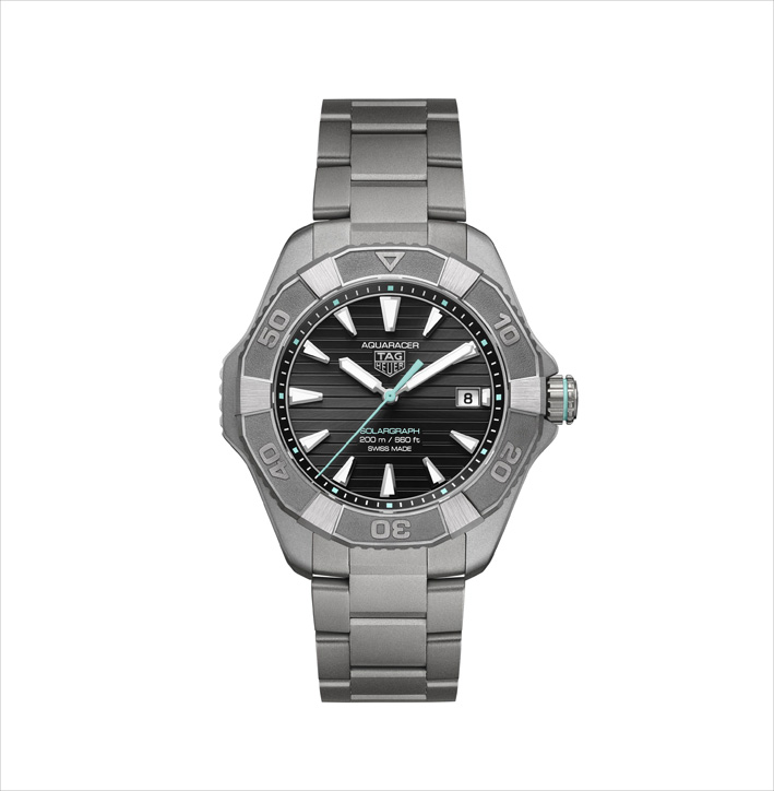 Nuovi Aquaracer per Tag Heuer 4 I modelli da 40 mm convertono la luce naturale o artificiale in energia affidabile, richiedendo solo 10 minuti di luce per 40 ore di autonomia