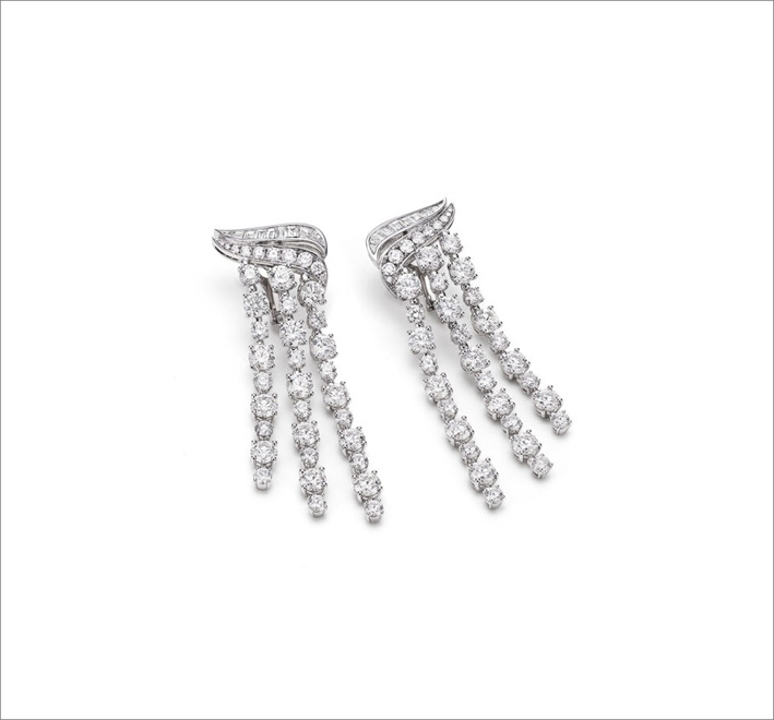 I pizzi con diamanti di Bulgari 1 Orecchini in oro bianco e diamanti Dentelle Lumineuse
