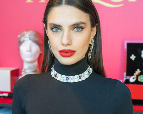 Pasquale Bruni, collana con pavé di diamanti e rubelliti della collezione Heart to Earth. Copyright: gioiellis.com
