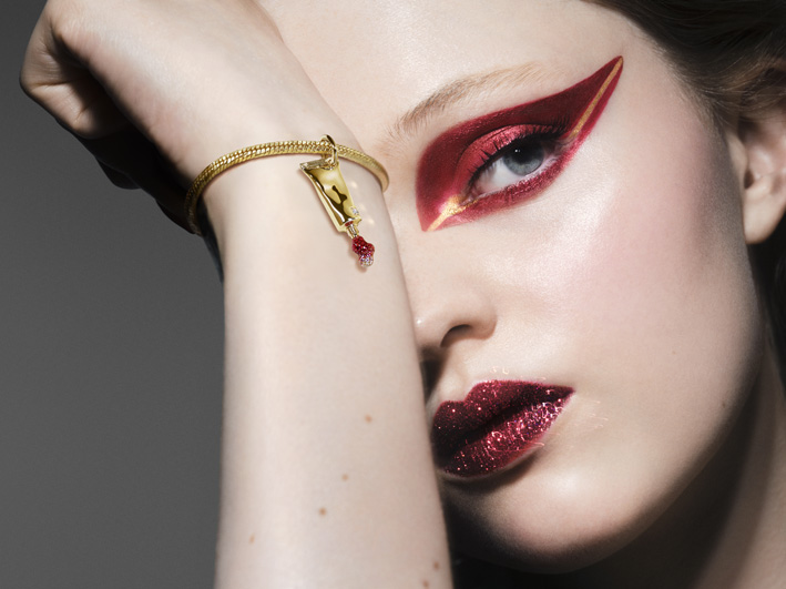 Pandora con Pat McGrath 3 Charm a forma di tubetto