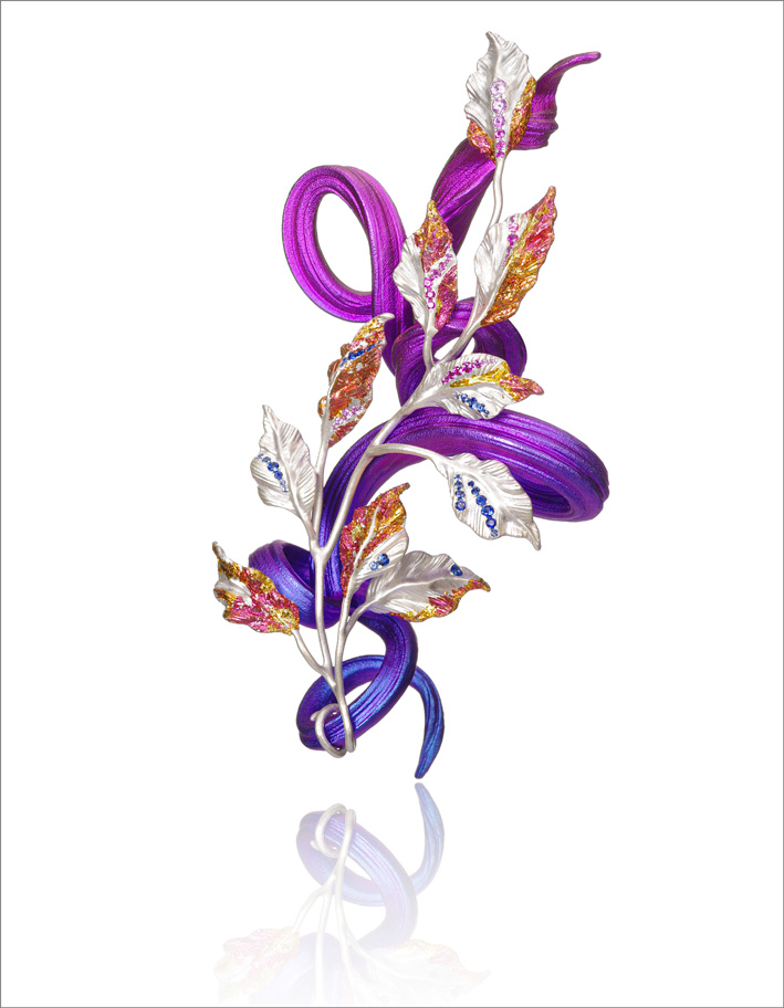 Une fréquentation en hausse pour la Milano Jewelry Week 1 Spilla di Anli Hou ad Artist Star Jewels