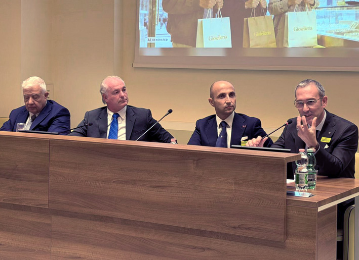 Jewelers Call for Greater Security 2 Da sinistra, Pierluigi Ascani, Stefano Andreis, Vincenzo Aucella, Agostino Gazzo