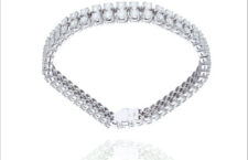 Bracciale con diamanti per 9 carati