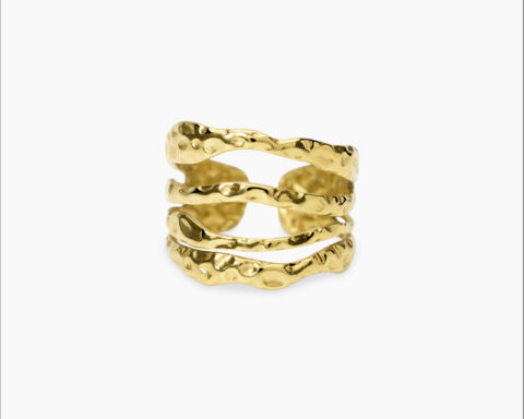 Anello in metallo martellato by Kidult