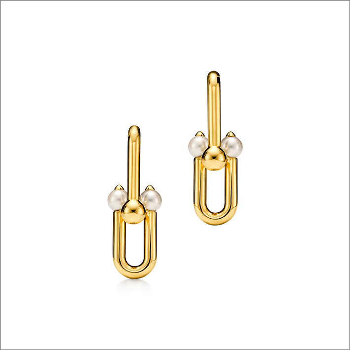 HardWear by Tiffany intègre la turquoise 3 Orecchini in oro con perle Akoya